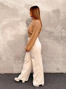 Langarm-Strick-Pullover