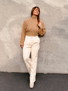 Langarm-Strick-Pullover