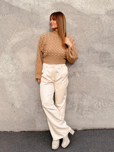 Langarm-Strick-Pullover