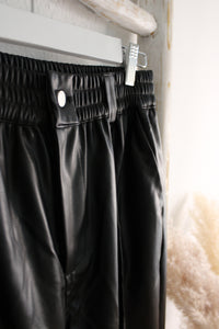 Kunstleder Joggerpants