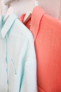 Musselinbluse Kurzarm