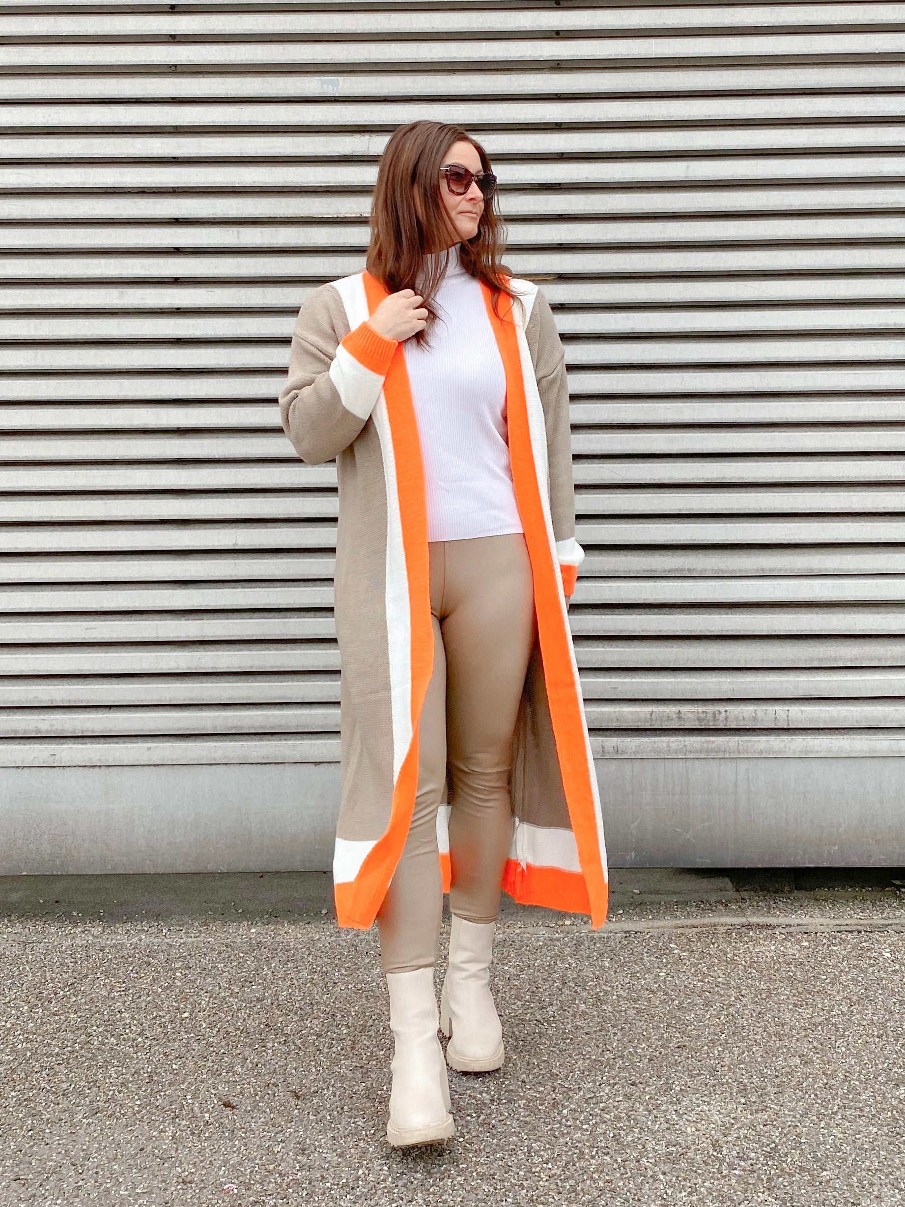 Langer Strick-Cardigan