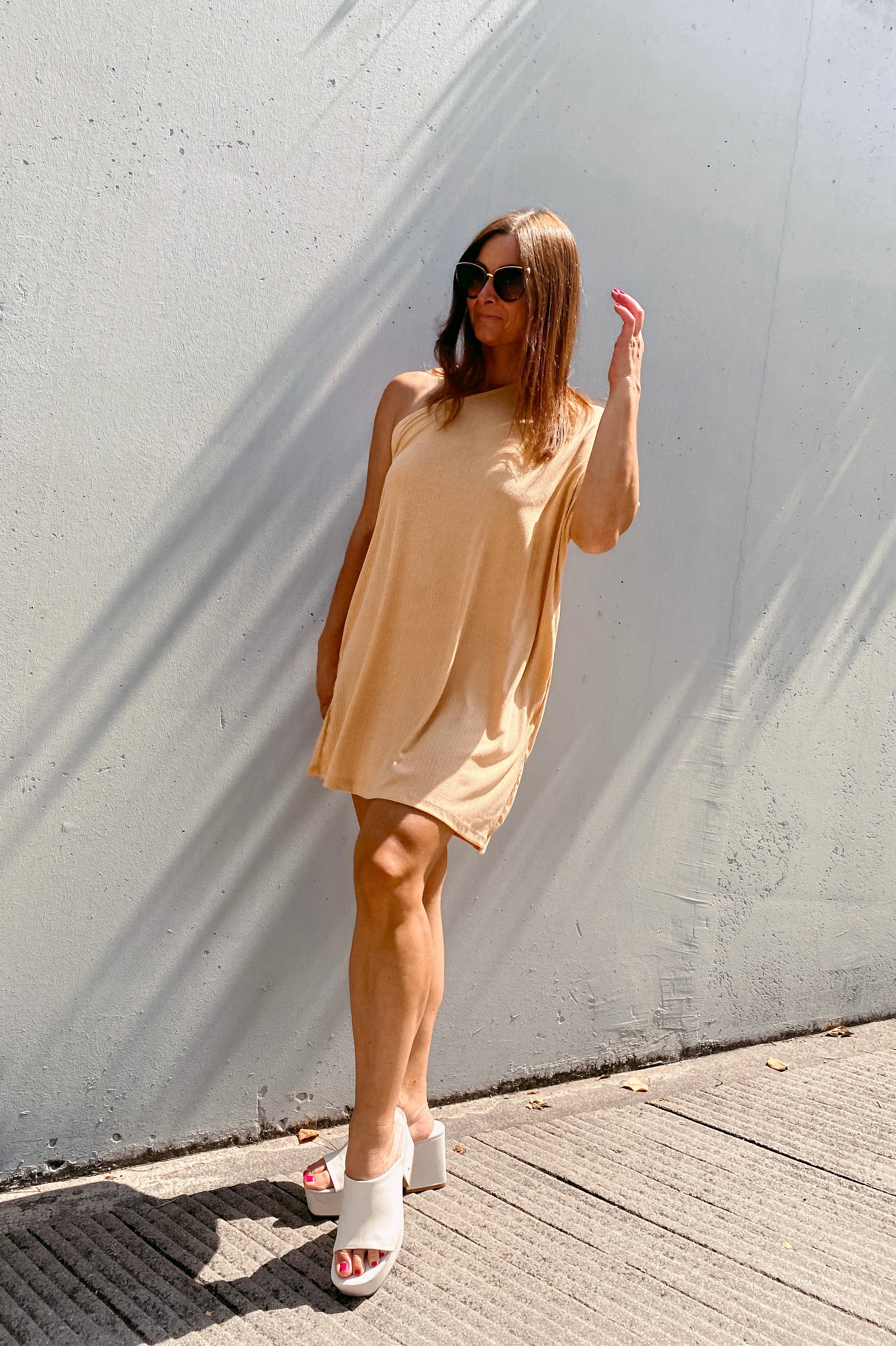 Sommerkleid One-Shoulder