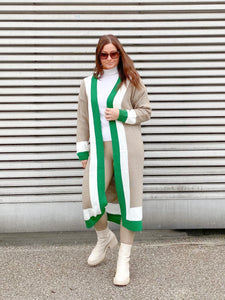 Langer Strick-Cardigan