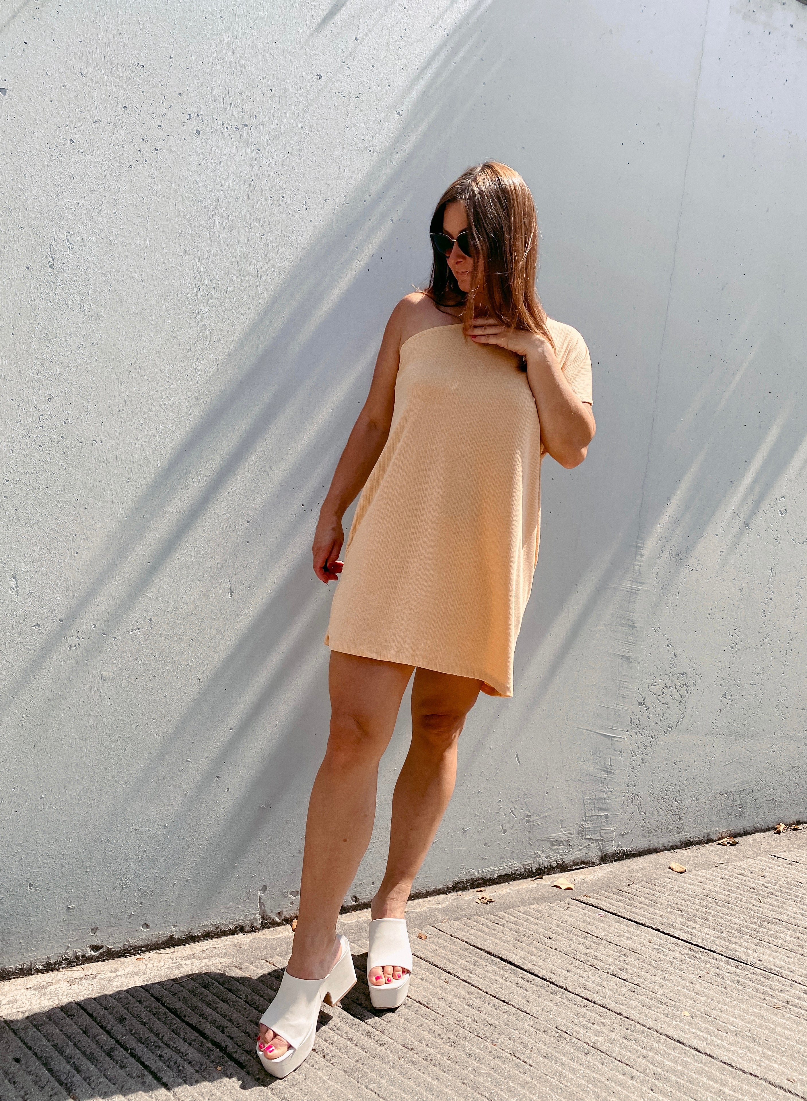 Sommerkleid One-Shoulder