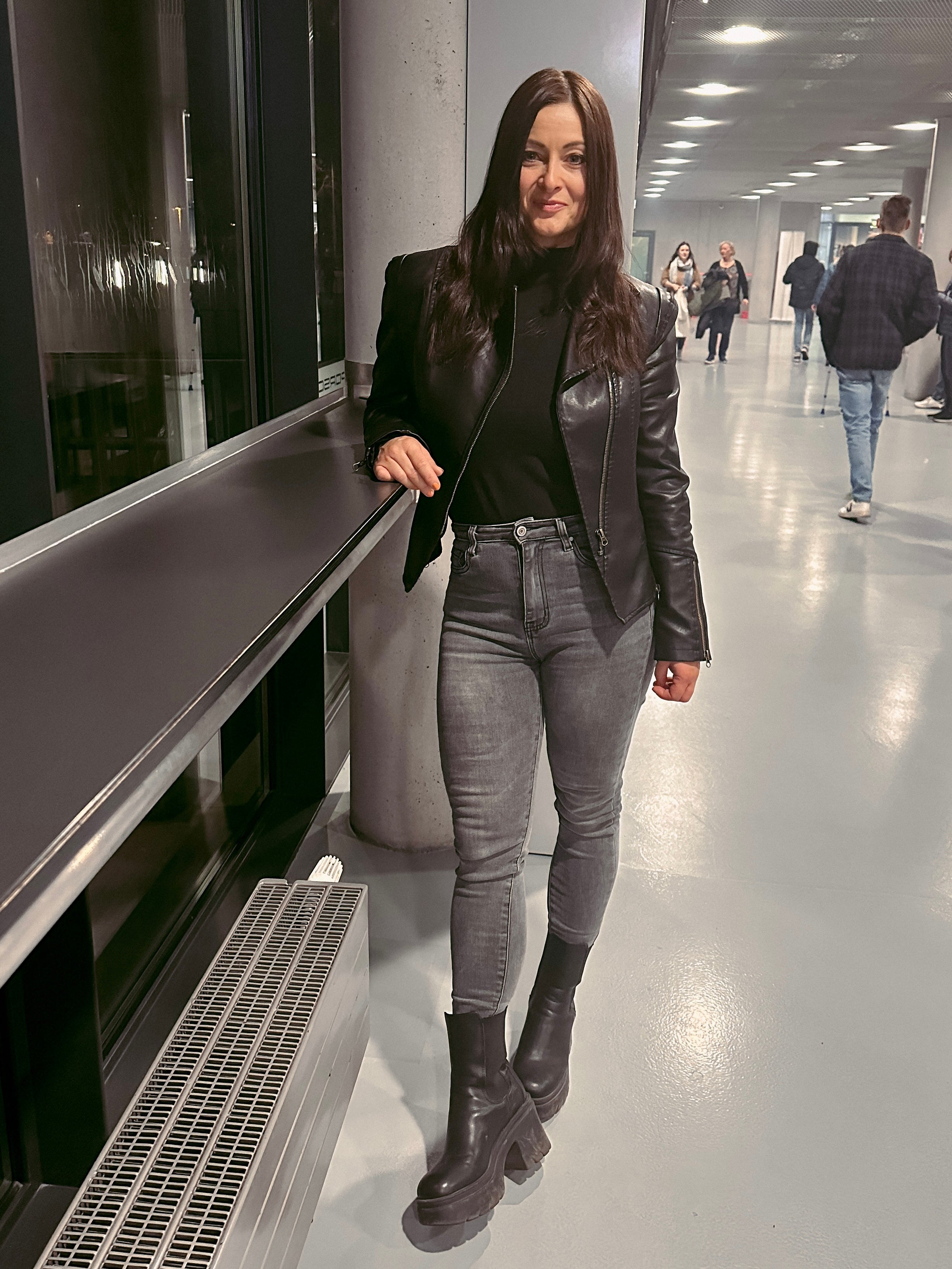 Kunstlederjacke