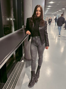 Kunstlederjacke